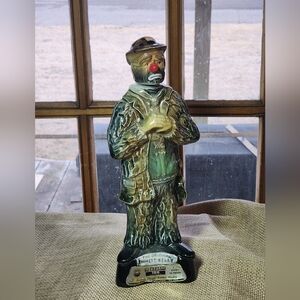 Vintage 1973 Jim Beam Whiskey Decanter Bottle  Emmett Kelly Clown MCM Rare